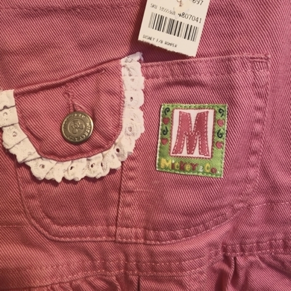 Vintage Mickey Mouse Girls Overalls - Picture 3 of 8